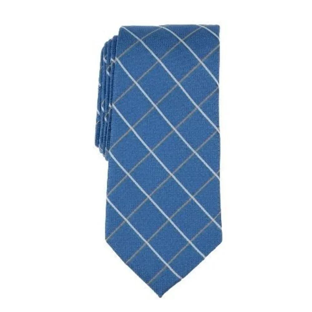 Michael Kors NWT 3” Xander Grid Tie Indigo OS